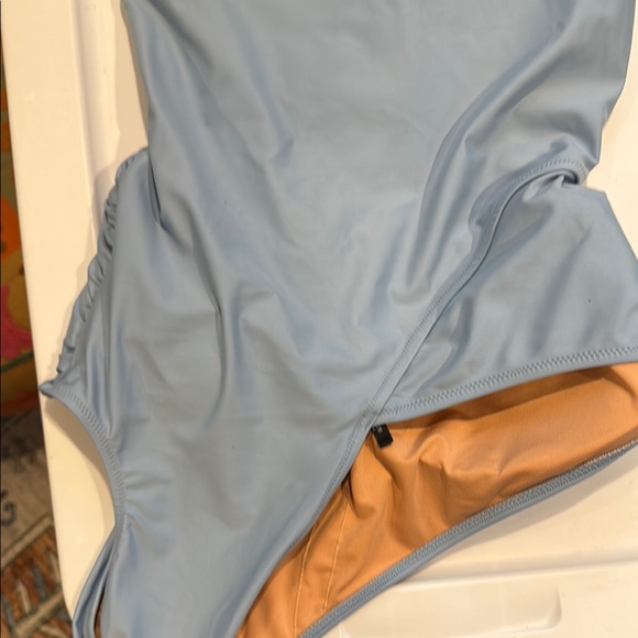J Crew Reimagined One Shoulder Blue Swimsuit ✨🫶🏻 - Picture 8 of 8